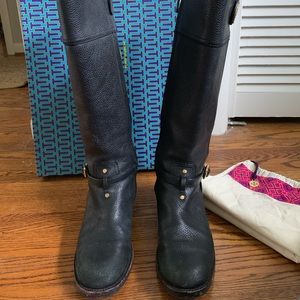 Authentic Tory Burch tall leather boots